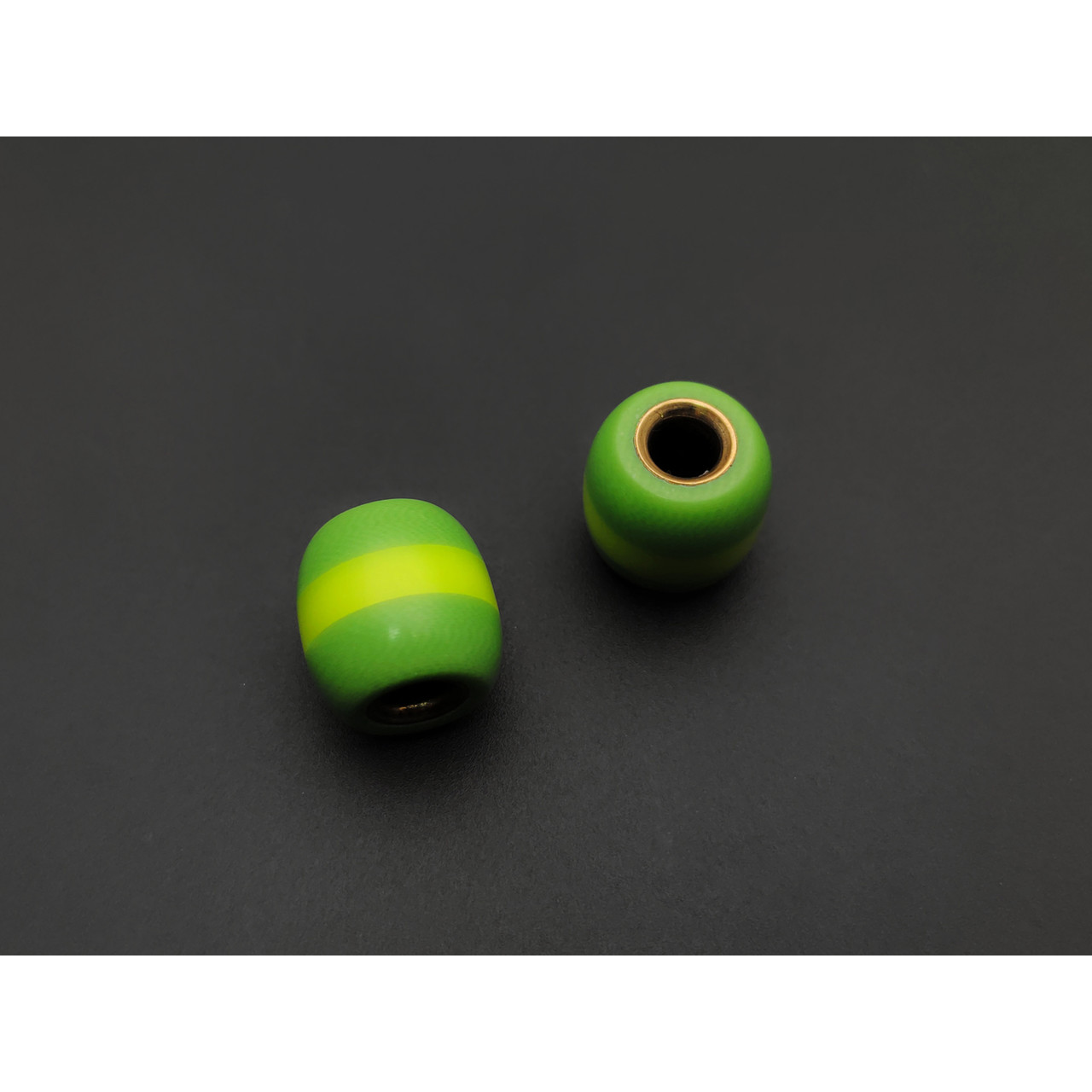 PhantomTools бусина G10 light green, kirinite neon green с люминофором, латунь