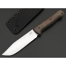 T-Knife нож Clip Point сталь Aus-10 satin, спуски конвекс, рукоять Micarta brown