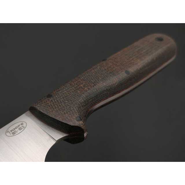 T-Knife нож Drop Point сталь Aus-10 satin, спуски конвекс, рукоять Micarta brown