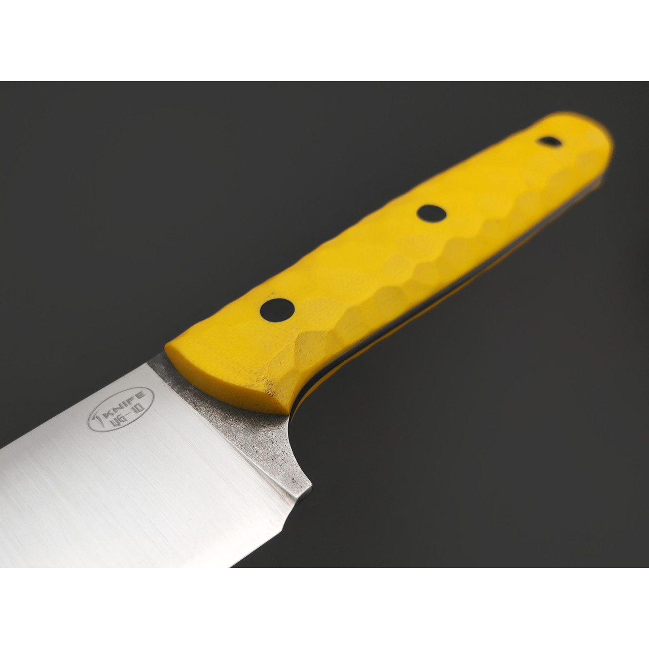 T-Knife нож Sheepfoot Kitchen сталь VG-10 satin, спуски конвекс, рукоять G10 yellow