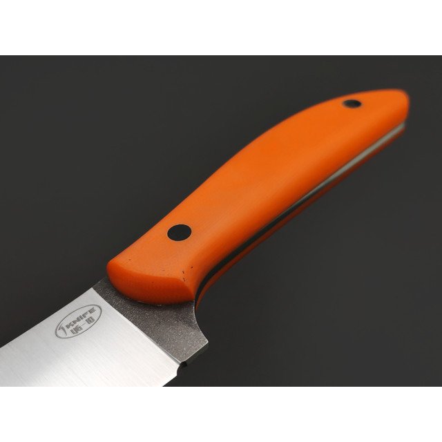 T-Knife нож Canadian Kitchen сталь VG-10 satin, спуски конвекс, рукоять Micarta orange