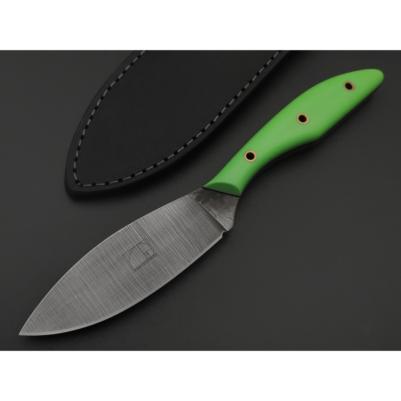Золотое Сечение нож Дичь сталь Х12МФ, рукоять G10 green & black, латунь