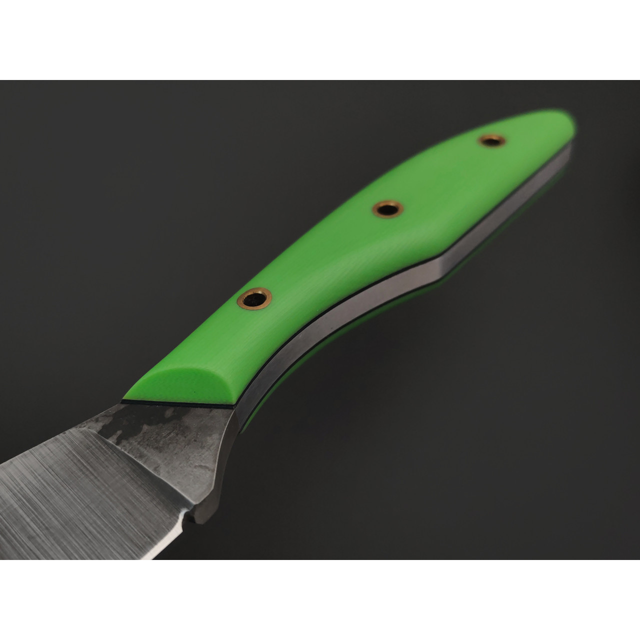 Золотое Сечение нож Дичь сталь Х12МФ, рукоять G10 green & black, латунь