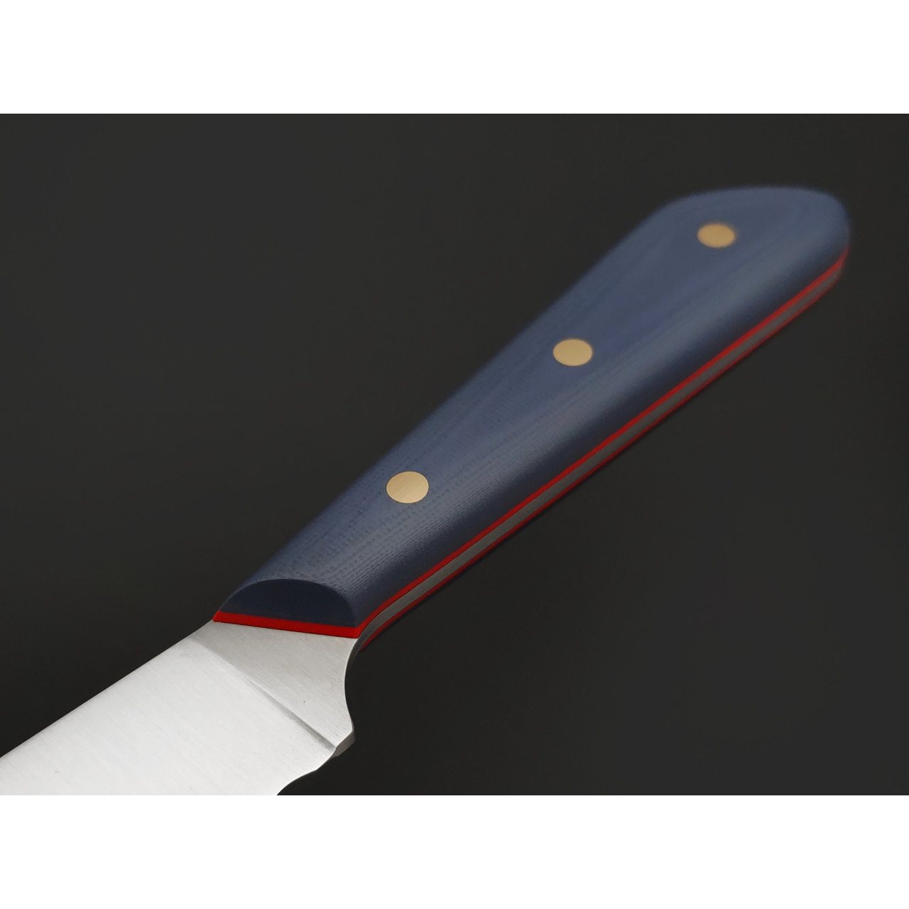 Золотое Сечение нож Милиция сталь Aus-10Co satin, рукоять G10 grey & red, латунь