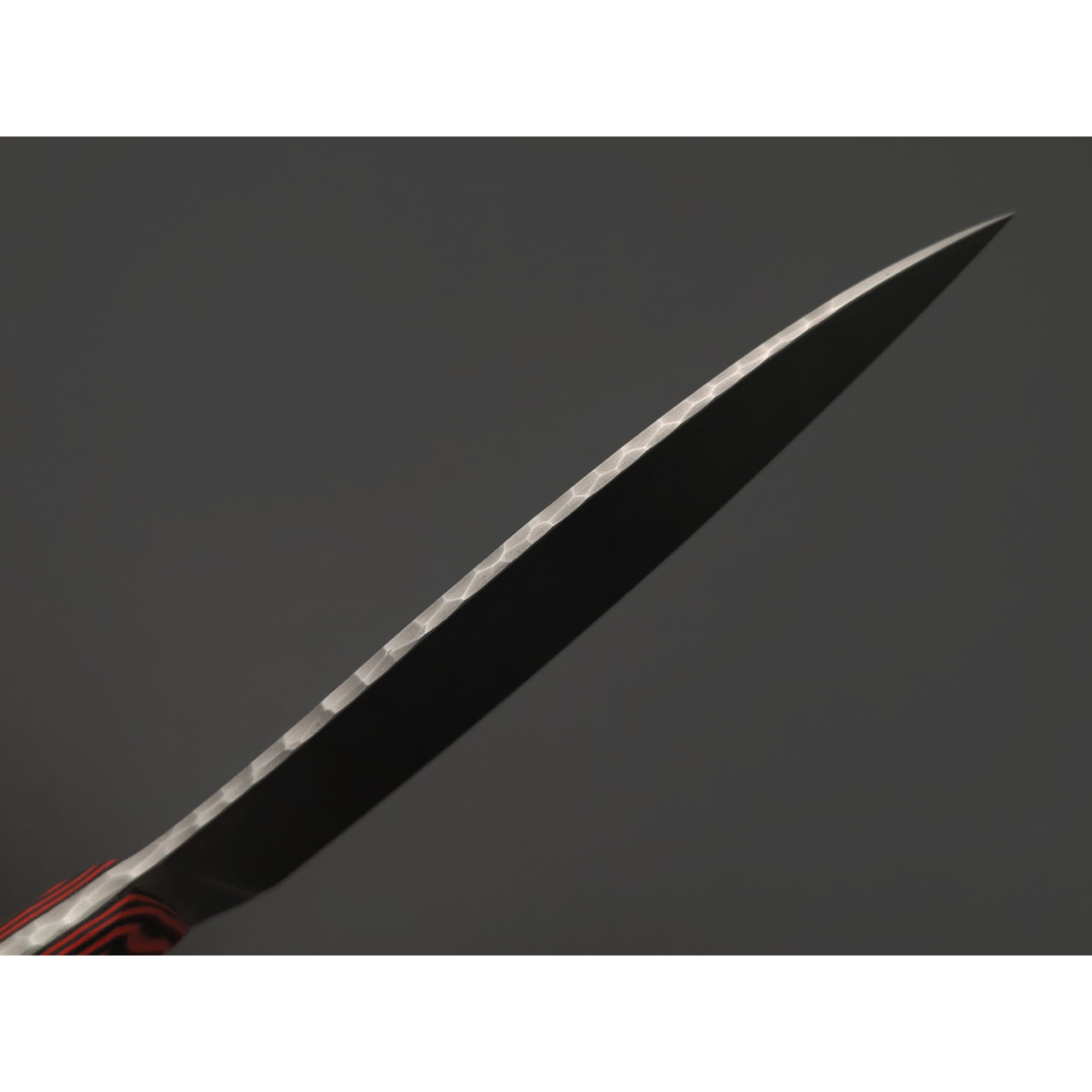 Андрей Кулаков кухонный нож Универсальный малый сталь VG-10, рукоять G10 black & red, латунь