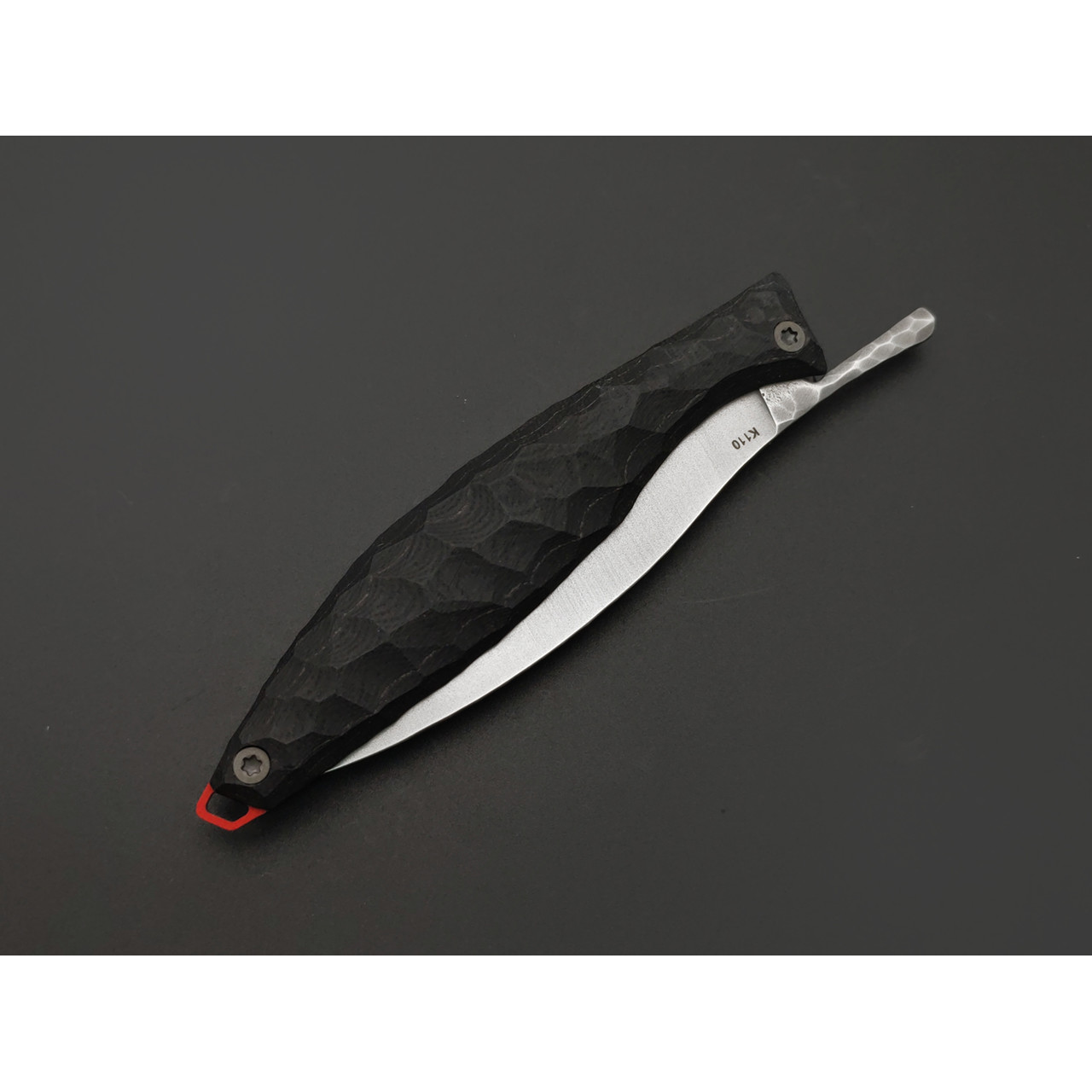 Андрей Кулаков складной нож Канадец KUL0263 сталь K110, рукоять G10 black & red