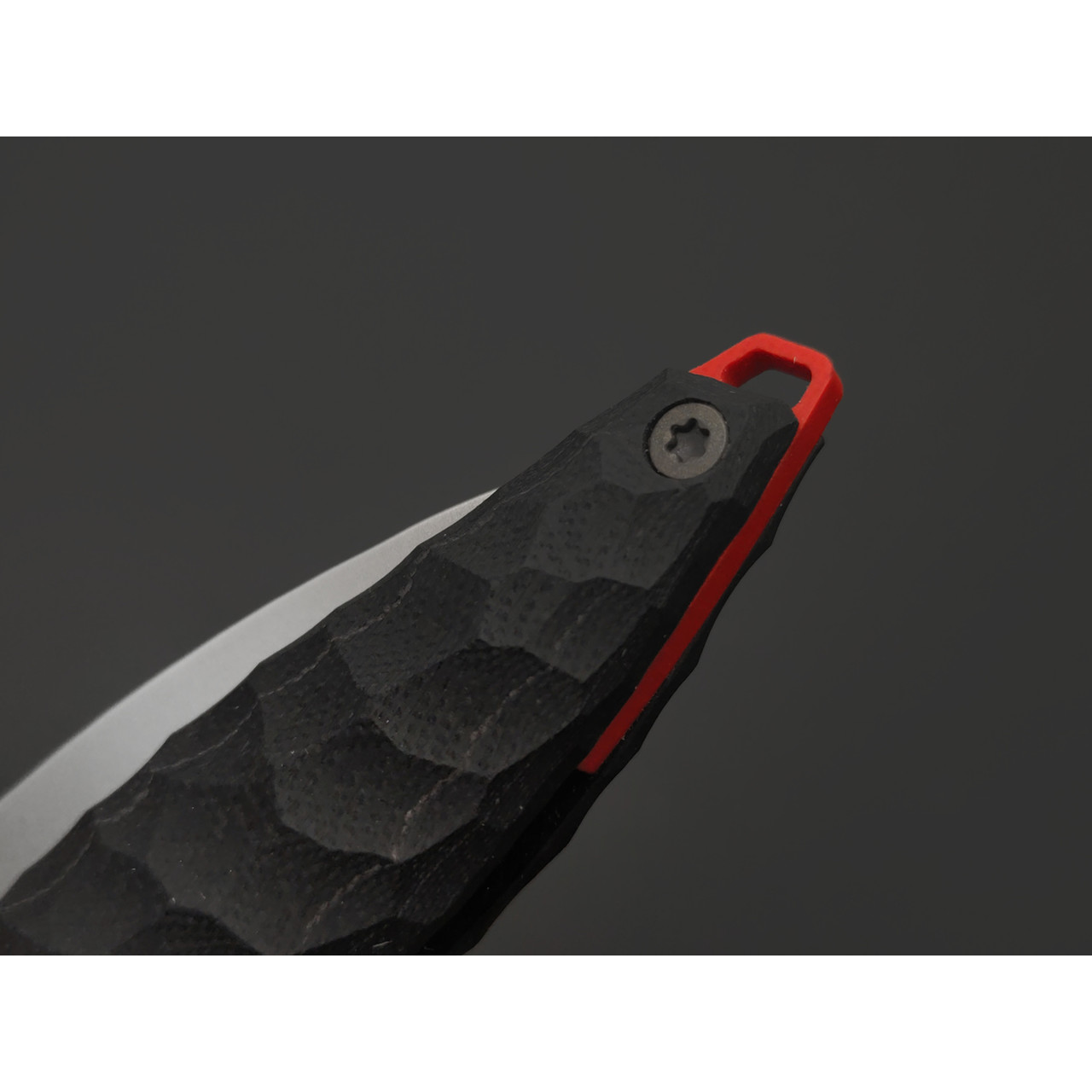 Андрей Кулаков складной нож Канадец KUL0263 сталь K110, рукоять G10 black & red