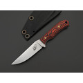 Андрей Кулаков нож Крыса KUL0256 сталь N690, рукоять G10 black & red, латунь