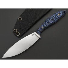 Андрей Кулаков нож Канадец KUL0235 сталь K110, рукоять G10 black & blue, латунь