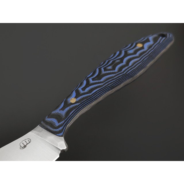 Андрей Кулаков нож Канадец KUL0235 сталь K110, рукоять G10 black & blue, латунь