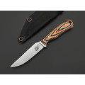 Андрей Кулаков нож Крыса KUL0252 сталь Aus-10Co, рукоять G10 black, neon orange & white, латунь Андрей Кулаков нож Крыса KUL0252 сталь Aus-10Co, рукоять G10 black, neon orange & white, латунь