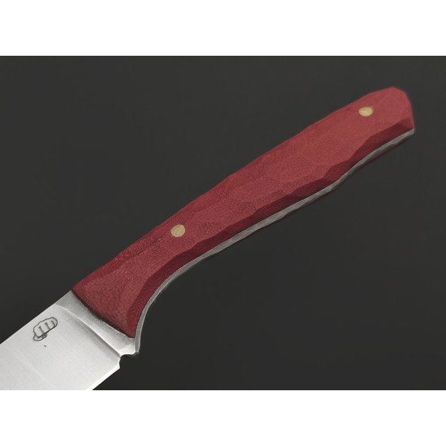 Андрей Кулаков нож KUL0251 сталь VG-10, рукоять G10 burgundy, латунь