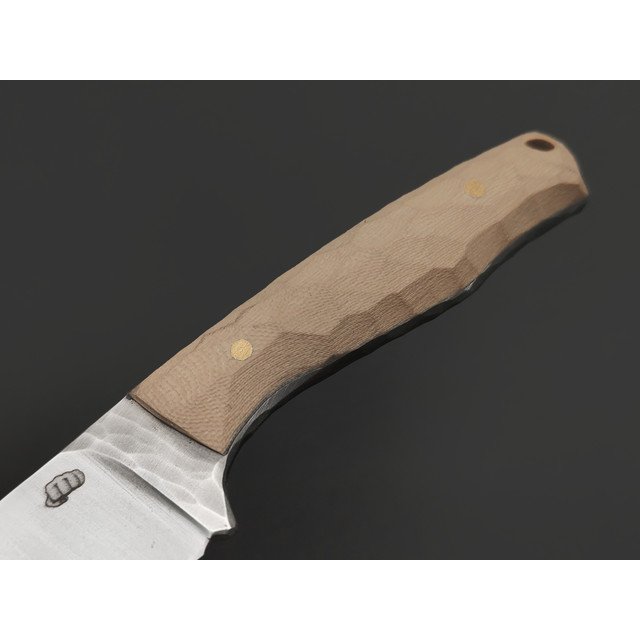 Андрей Кулаков нож KUL0238 сталь K110, рукоять G10 tan, латунь