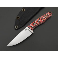 Андрей Кулаков нож KUL0240 сталь K110, рукоять G10 black, red & white, латунь