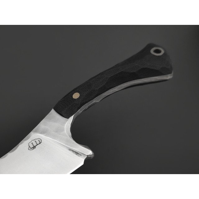Андрей Кулаков нож KUL0227 сталь K110, рукоять G10 black, латунь