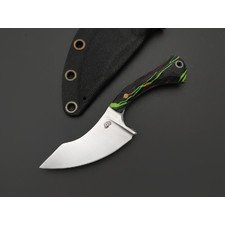 Андрей Кулаков нож KUL0234 сталь K110, рукоять Micarta toxic flow, латунь