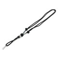 Подвес ОрЛина с бусиной - Black 550 & Microcord Grey