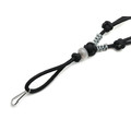 Подвес ОрЛина с бусиной - Black 550 & Microcord Grey