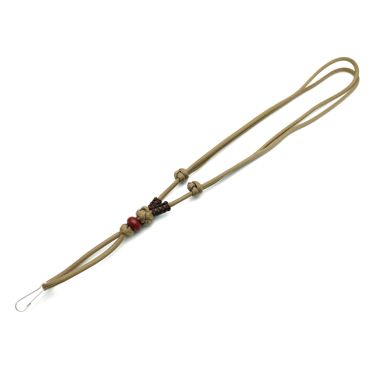 Подвес ОрЛина с тёмной бусиной - Tan 550 & Microcord Brown