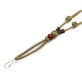 Подвес ОрЛина с тёмной бусиной - Tan 550 & Microcord Brown Подвес ОрЛина с тёмной бусиной - Tan 550 & Microcord Brown