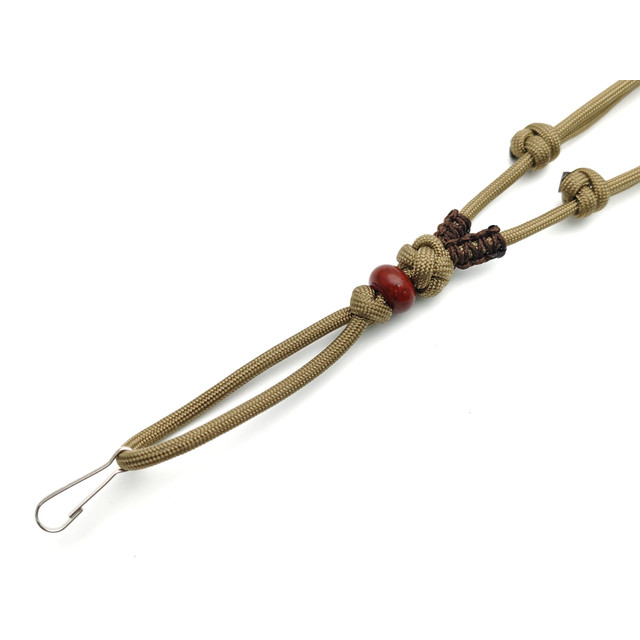 Подвес ОрЛина с тёмной бусиной - Tan 550 & Microcord Brown