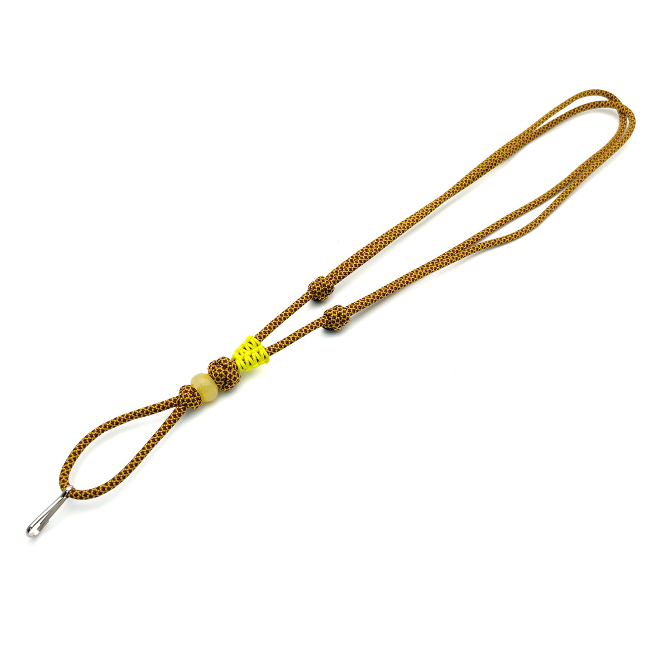 Подвес ОрЛина с бусиной - Bordo Snake 550 & Microcord Neon Yellow