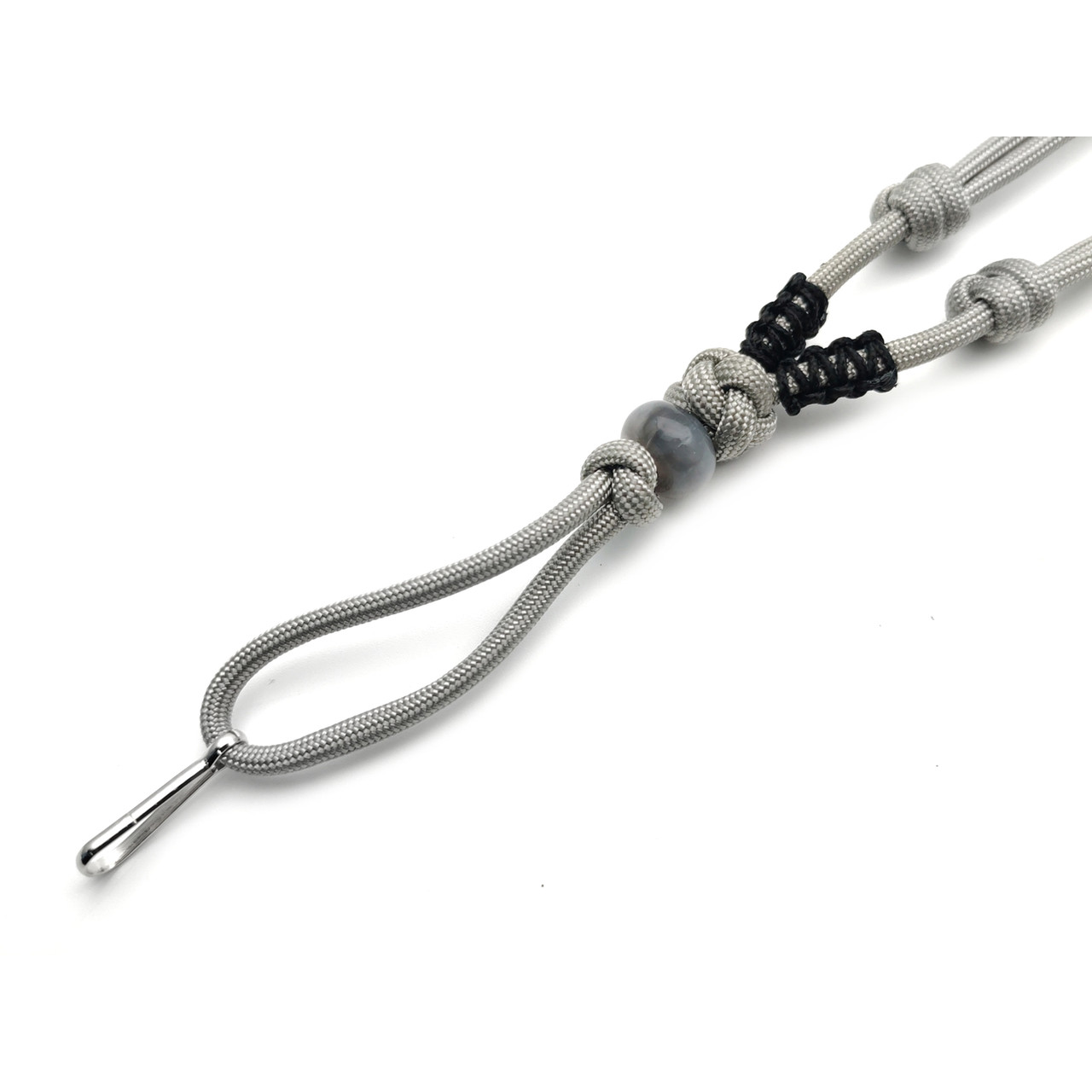 Подвес ОрЛина с бусиной - Grey 550 & Microcord Black