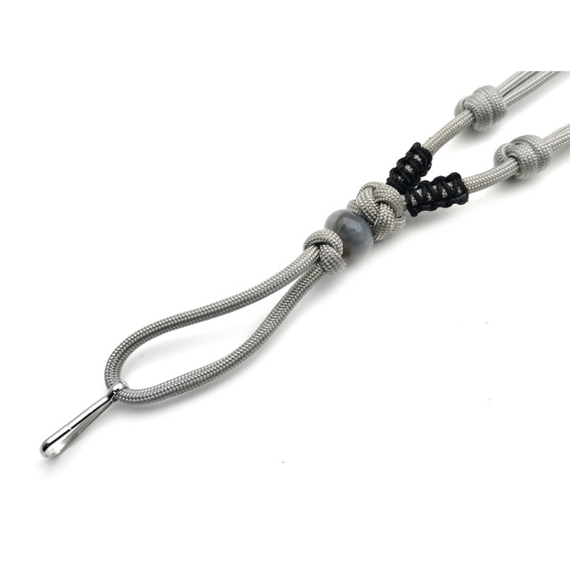 Подвес ОрЛина с бусиной - Grey 550 & Microcord Black