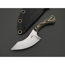 Андрей Кулаков нож KUL0230 сталь K110, рукоять G10 black, tan & olive, латунь