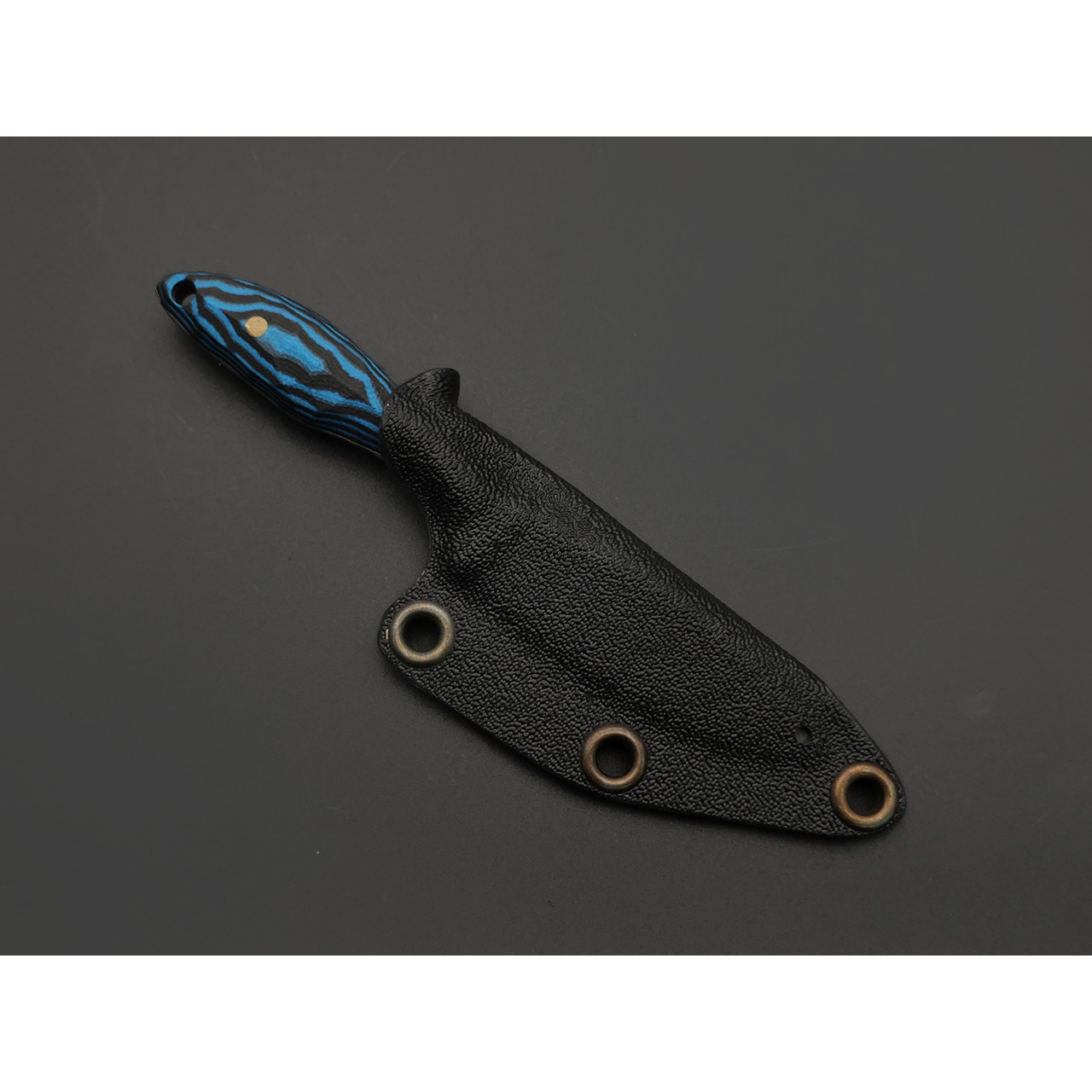 Андрей Кулаков нож Канадец KUL0249 сталь VG-10, рукоять G10 black & blue, латунь