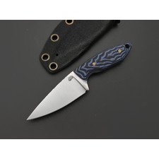 Андрей Кулаков нож Мышь KUL0232 сталь K110, рукоять G10 black & blue, латунь