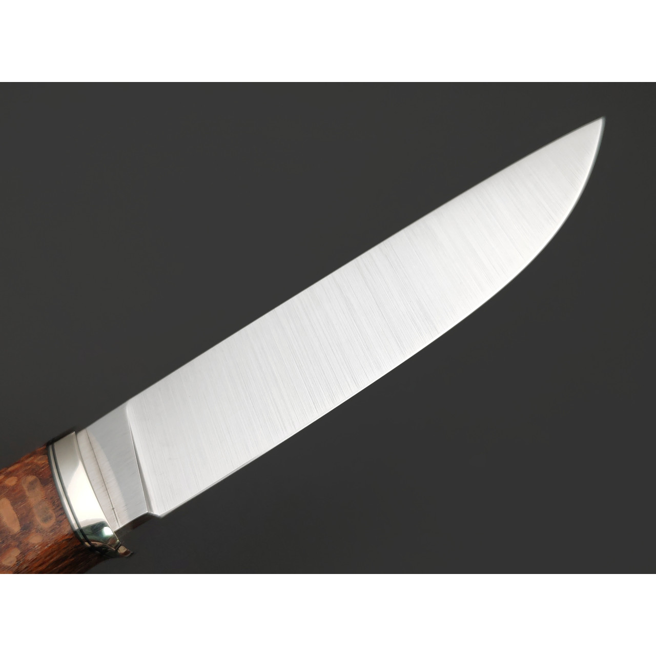 Кузница Ковчег нож Скаут сталь VG-10 satin, рукоять Лайсвуд, мельхиор