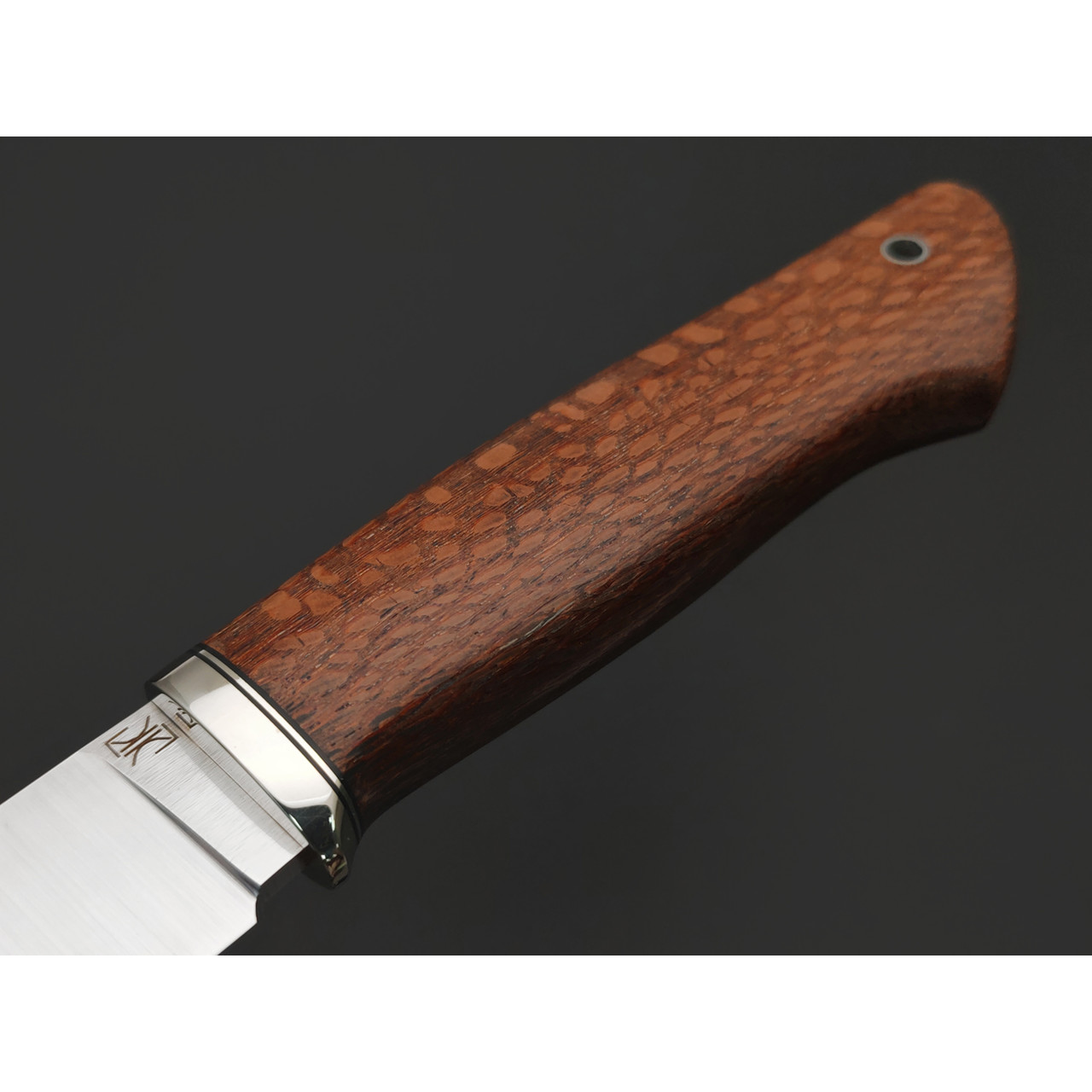 Кузница Ковчег нож Таёжный сталь VG-10 satin, рукоять Лайсвуд, мельхиор