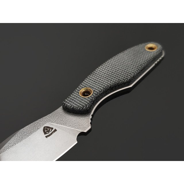 PhantomTools нож Canuck Nano Gen. 2 сталь N690 стоунвош, рукоять Micarta black canvas, ножны kydex grey