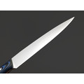 Платонов Д.Г. кухонный нож Paring сталь Aus10Co сатин, рукоять G10 black & blue, кожаные ножны Платонов Д.Г. кухонный нож Paring сталь Aus10Co сатин, рукоять G10 black & blue, кожаные ножны