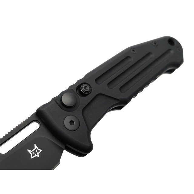 Fox Knives автоматический складной нож New Smarty FX-503 ALB сталь N690Co black PVD, рукоять Aluminum black