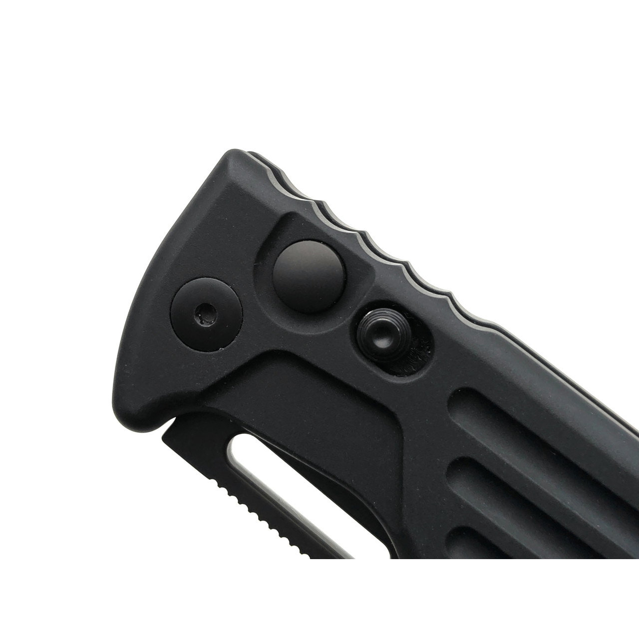 Fox Knives автоматический складной нож New Smarty FX-503 ALB сталь N690Co black PVD, рукоять Aluminum black