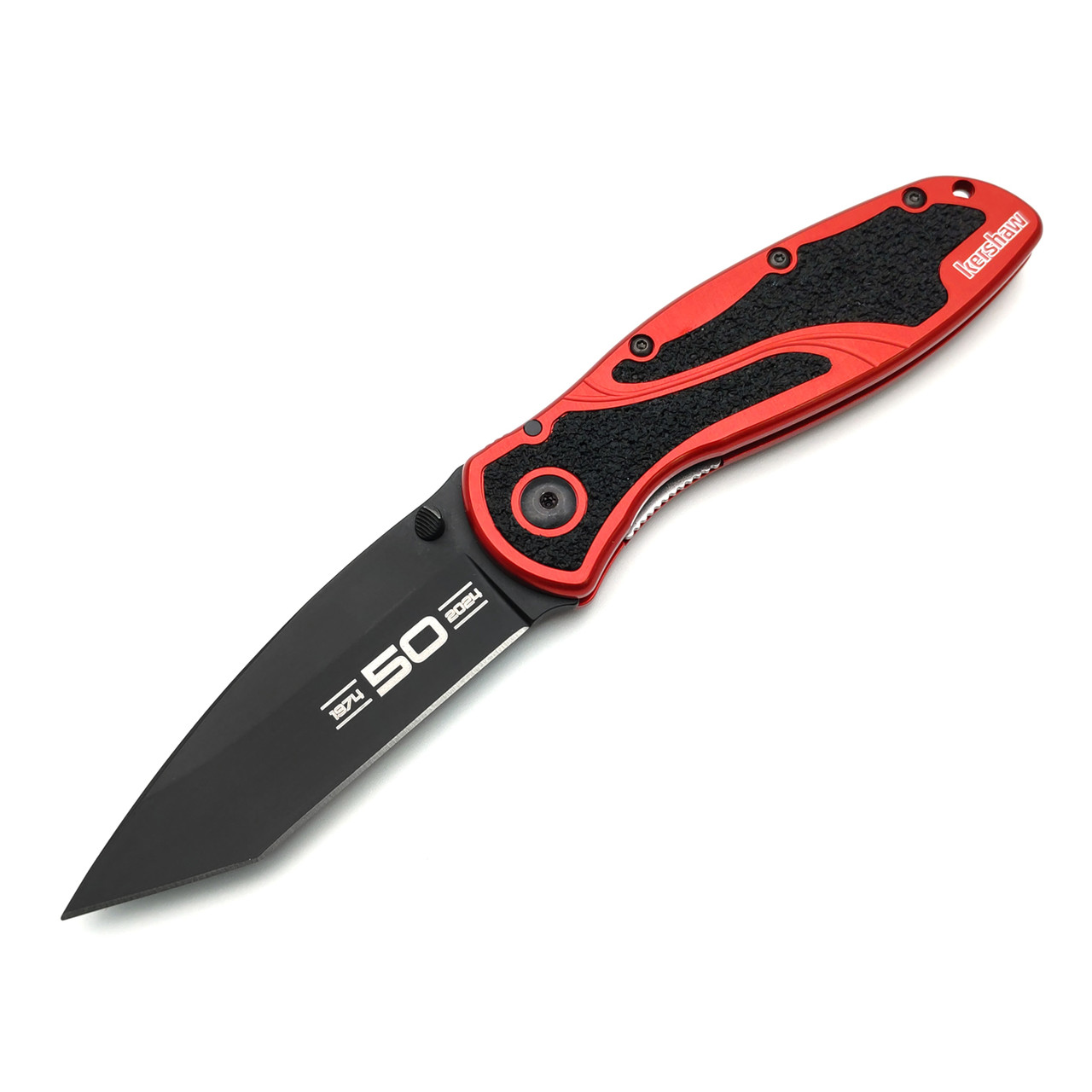Kershaw складной нож Blur 1670K50 50th Anniversary сталь CTS-BDZ-1 black, рукоять Aluminum red, Trac-Tec