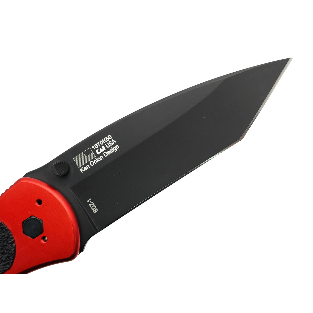 Kershaw складной нож Blur 1670K50 50th Anniversary сталь CTS-BDZ-1 black, рукоять Aluminum red, Trac-Tec