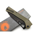 Ontario складной нож Camp Plus EDC Linerlock 4325 сталь 420 black, рукоять Nylon oliva