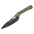 Ontario складной нож Camp Plus EDC Linerlock 4325 сталь 420 black, рукоять Nylon oliva