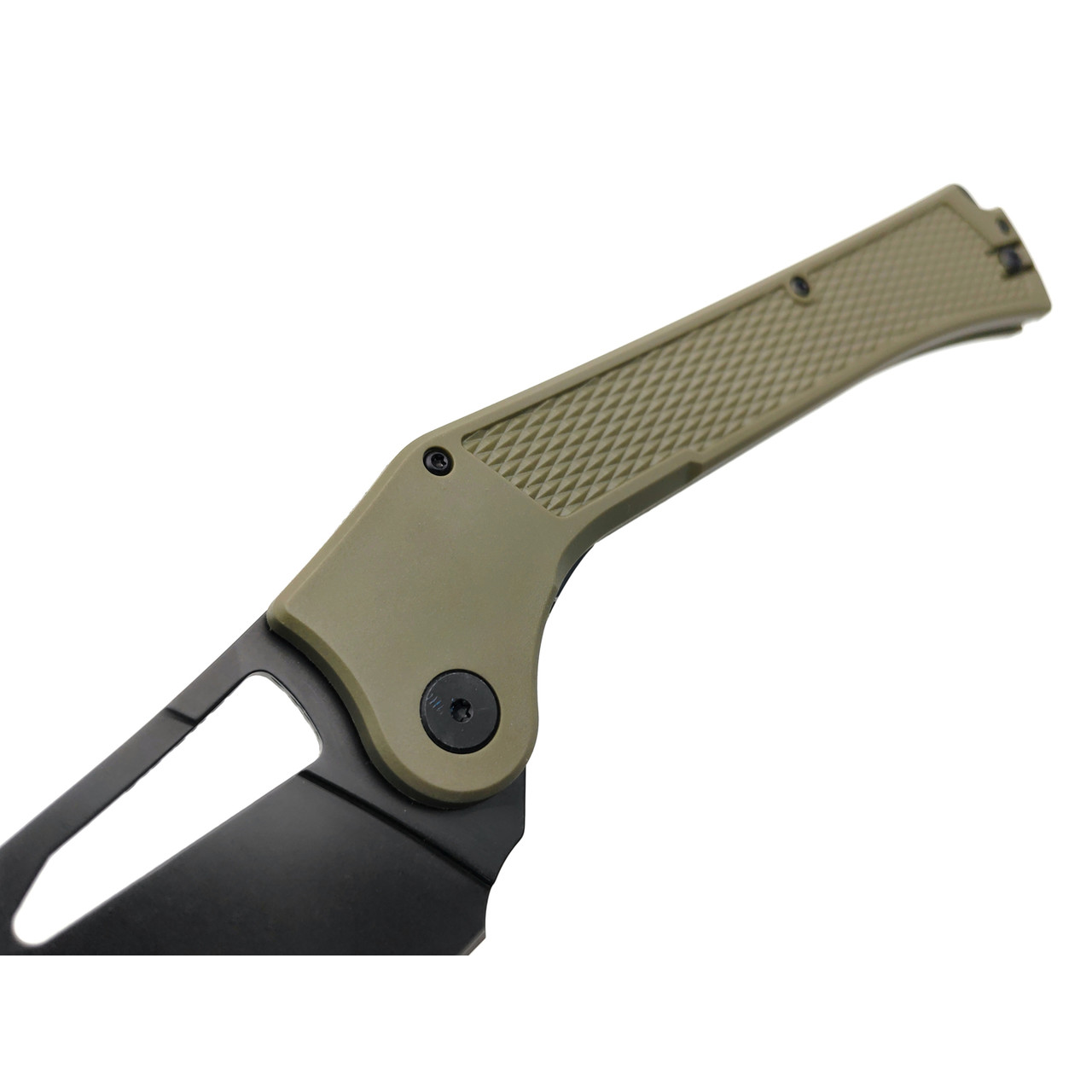 Ontario складной нож Camp Plus EDC Linerlock 4325 сталь 420 black, рукоять Nylon oliva