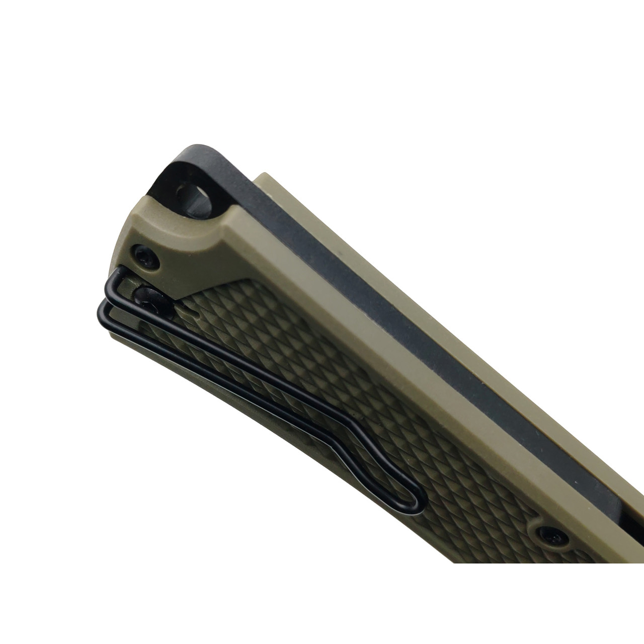Ontario складной нож Camp Plus EDC Linerlock 4325 сталь 420 black, рукоять Nylon oliva
