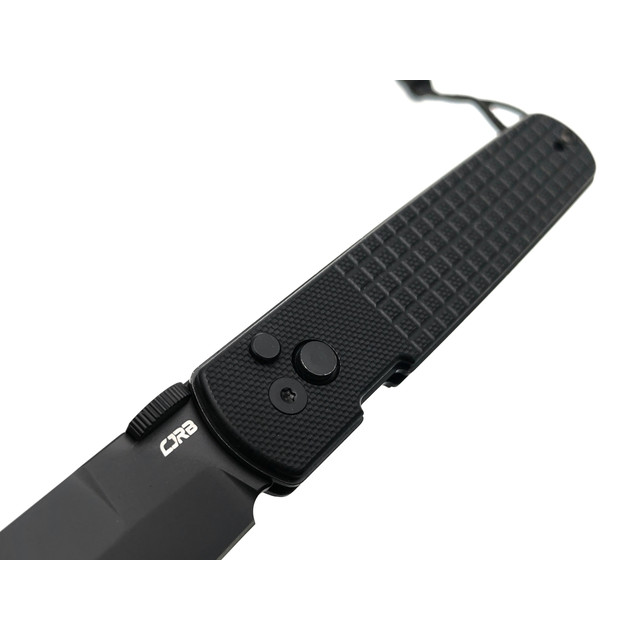 CJRB складной нож Locust J1951-BBK сталь AR-RPM9 black PVD, рукоять G10 black