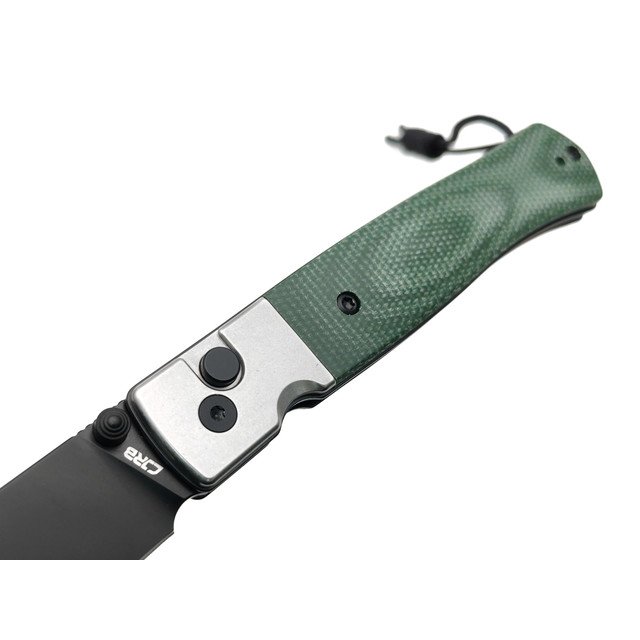CJRB складной нож Glacier J1961-BMGN сталь AR-RPM9 black PVD, рукоять Micarta green, stainless steel