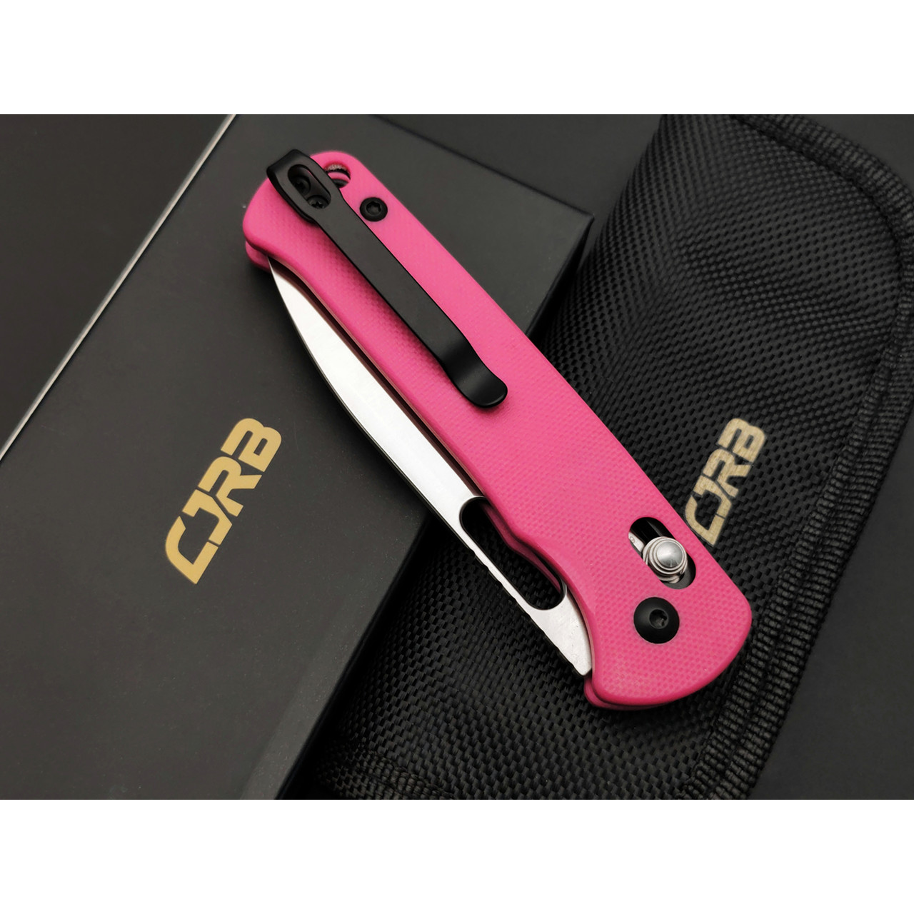 CJRB складной нож Hectare J1935-PNK сталь AR-RPM9 satin, рукоять G10 pink