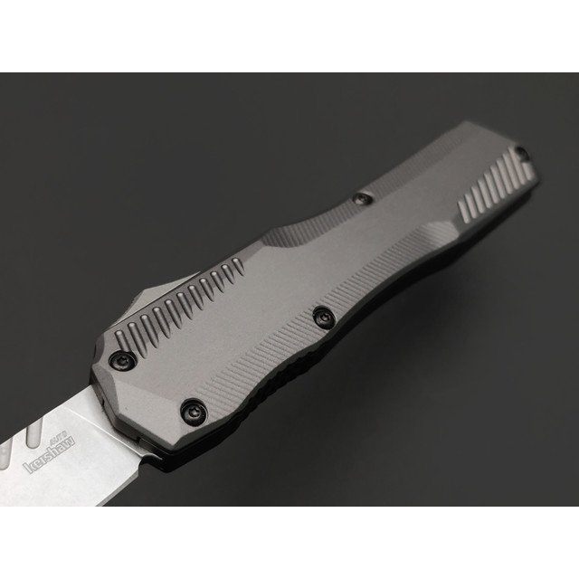 Kershaw складной автоматический нож Livewire 9000TGRYSW сталь Magnacut стоунвош, рукоять Aluminum grey