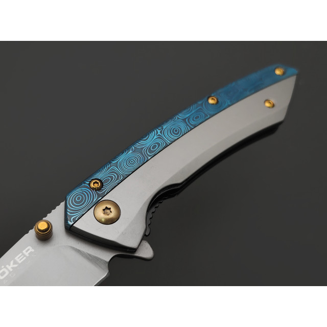 Magnum складной нож Cobalt 06EX909 сталь 440A titanium nitride, рукоять stainless steel