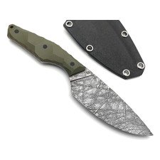 Neyris Knives нож Барн сталь CPM 3V худ. травление Хаотик, рукоять G10 olive