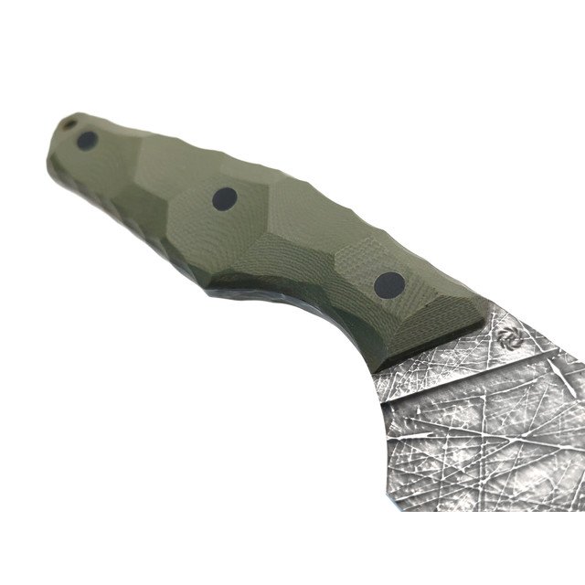 Neyris Knives нож Барн сталь CPM 3V худ. травление Хаотик, рукоять G10 olive